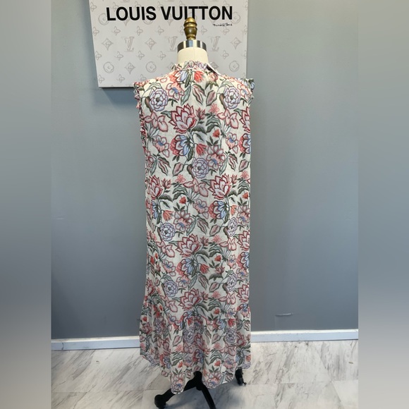 LOFT- floral midi dress S with tags - Picture 4 of 5